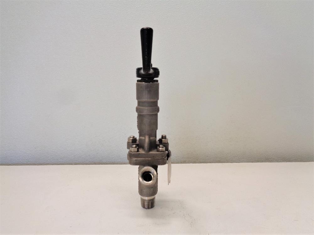 Strahman SV-700 Sampling Valve 3/4" x 1/2" NPT 600# Stainless Steel